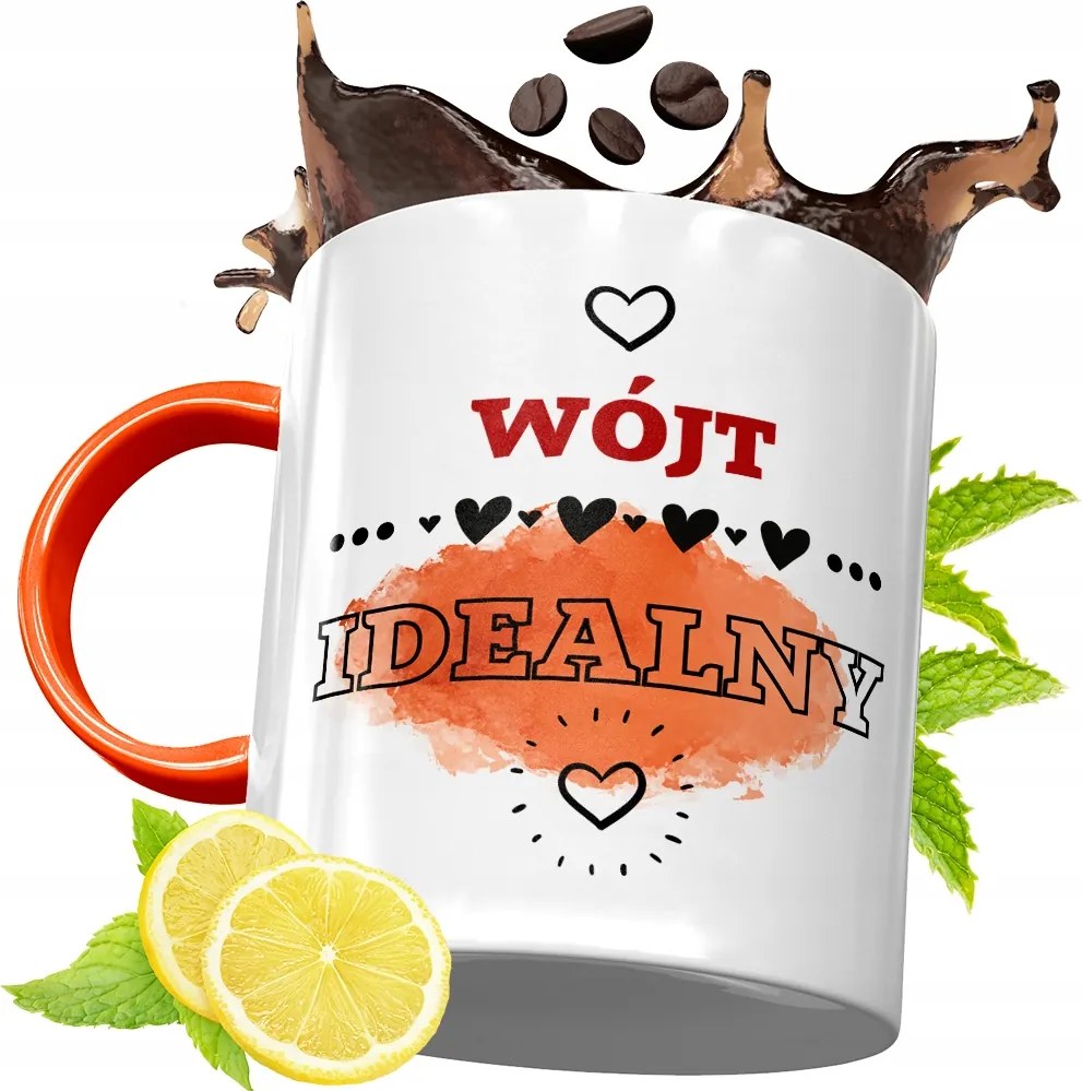 Narancssárga Bögre Ajándék Bácsinak fényképes nyomattal