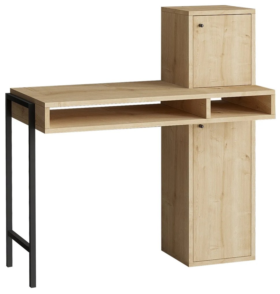 PC asztal Dove (tölgy + fekete). 1073558