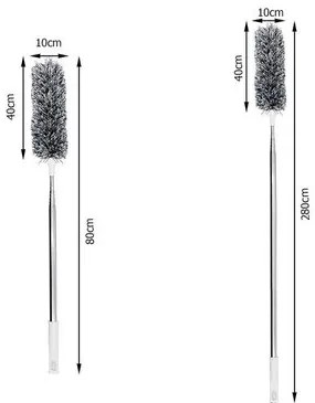 Teleszkópos poroló Clean, 80 - 280 cm
