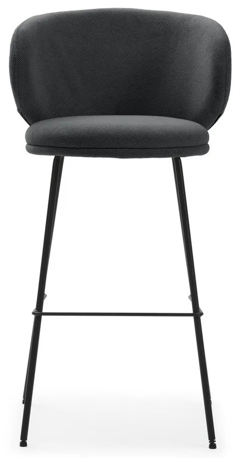 Sötétszürke bárszék szett 2 db-os (ülésmagasság 65 cm) Rush – Marckeric