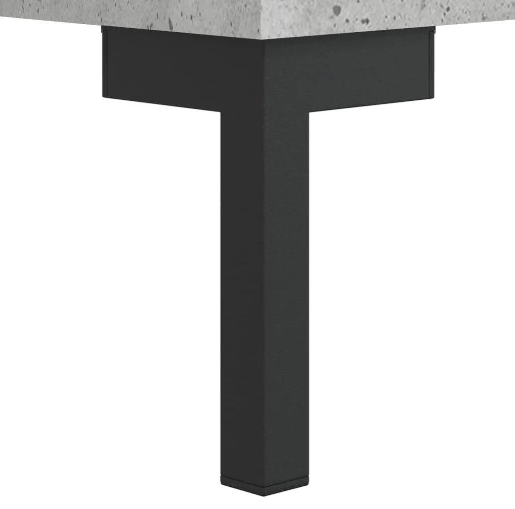 betonszürke szerelt fa TV-szekrény 150 x 30 x 50 cm