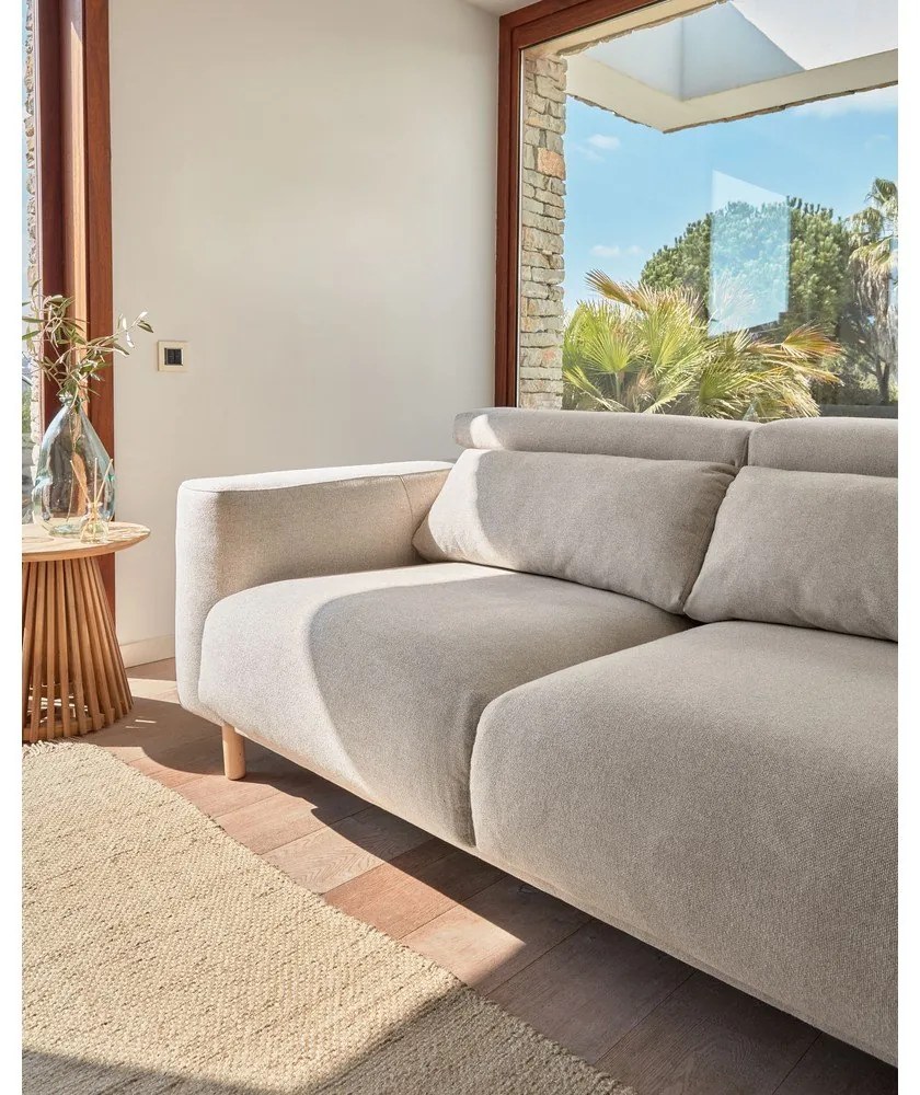 Bézs kanapé 215 cm Singa - Kave Home