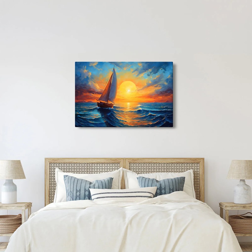Kép - Vitorlások (90x60 cm)