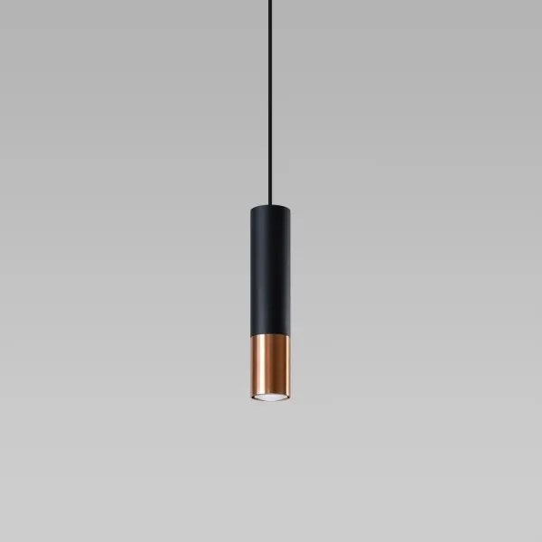 Sollux SL.0946 - Csillár zsinóron LOOPEZ 1xGU10/10W/230V fekete/réz