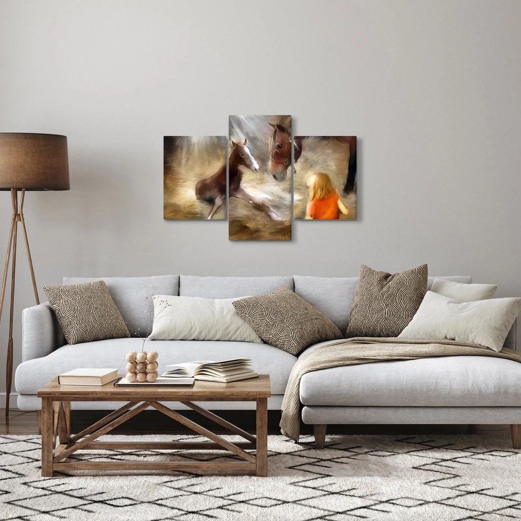 Kép - Üdvözöljük a világban, csikó (90x60 cm)