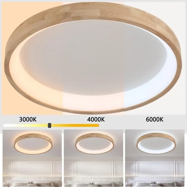 Brilagi-LED mennyezeti lámpa FALCON WOOD LED/60W/230V 3000/4000/6000K 80 cm fa