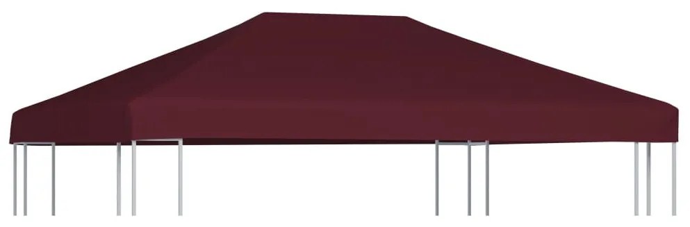 bordó pavilon tetőponyva 310 g/m² 3 x 4 m