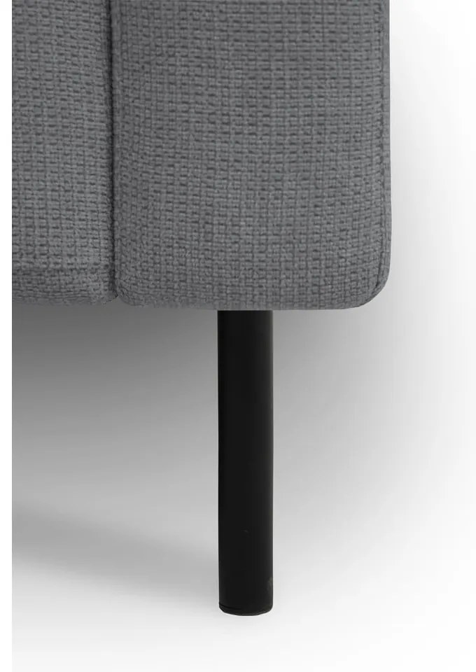 Sötétszürke sarokkanapé (bal oldali) Hero – Scandic