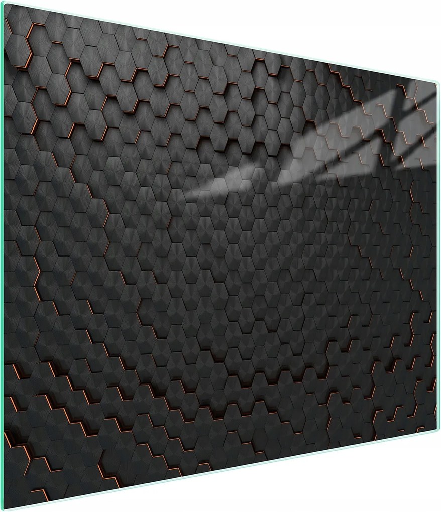 Üveg Vágódeszka 52x30 Fekete Edzett Üveg