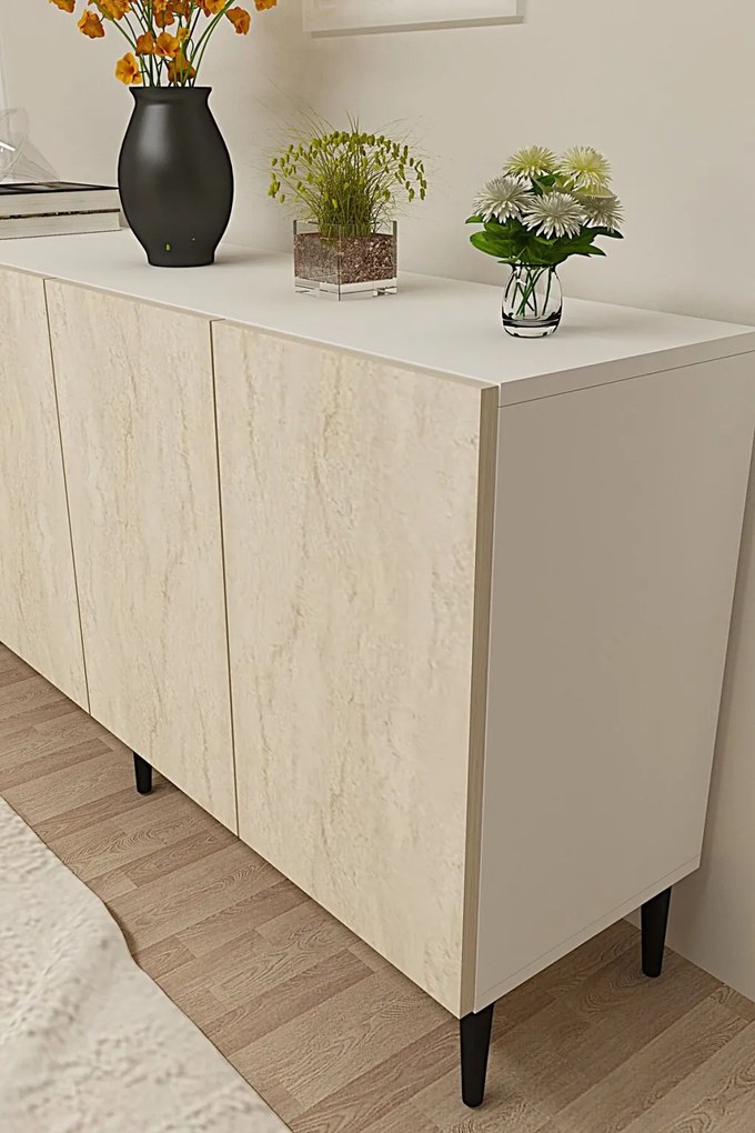 Apolos 150 - White, Travertine