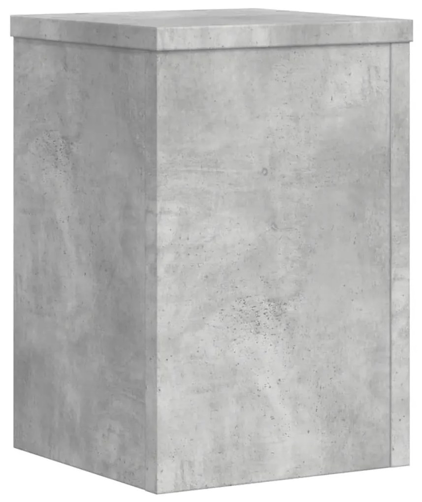 2 db betonszürke szerelt fa növénytartó állvány 20 x 20 x 30 cm