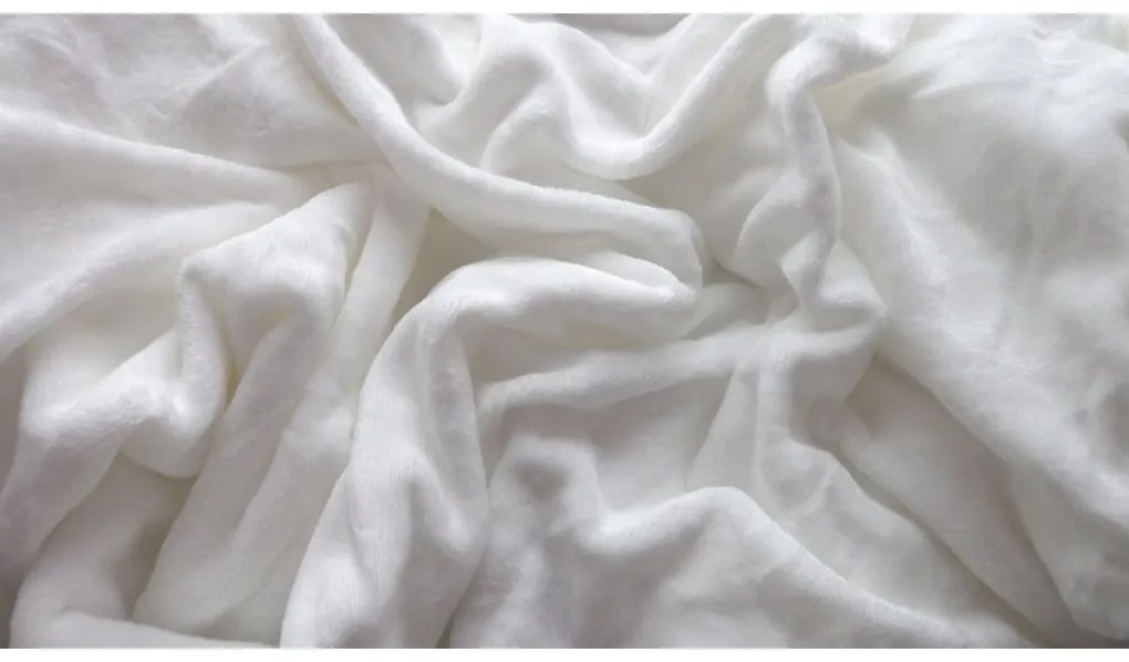 SOFT 2db fehér mikroplüss lepedő 90x200 cm