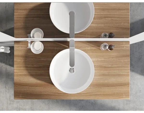 Ravak XJX01140001 - Pultba helyezhető mosdó, átmérő 40 cm, kerámia/fehér