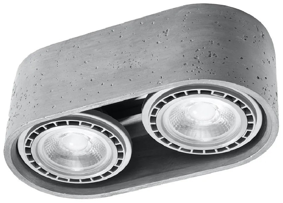 Szürke spotlámpa 27x14 cm Spattio - Sollux