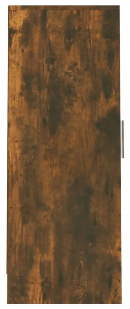 füstös tölgy színű szerelt fa cipősszekrény 32 x 35 x 92 cm