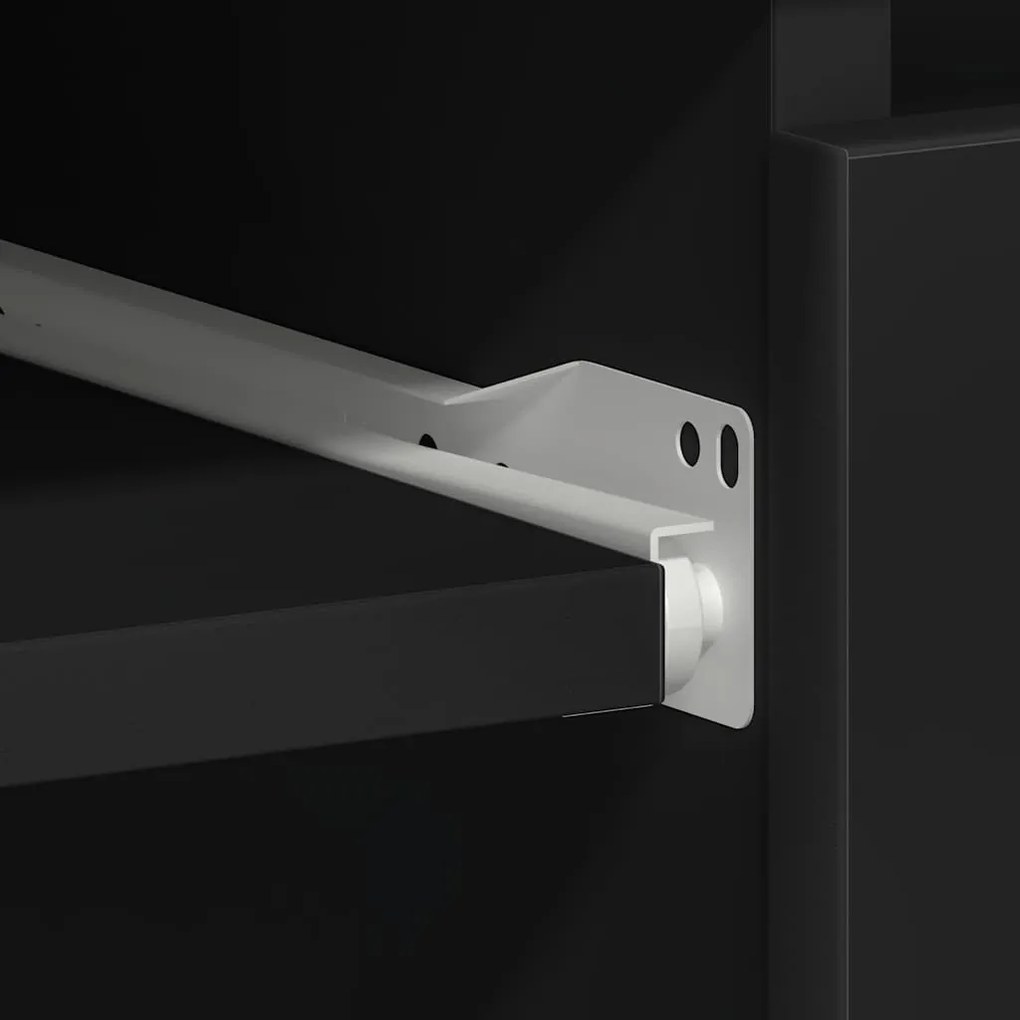 fekete szerelt fa íróasztal 90 x 45 x 76 cm