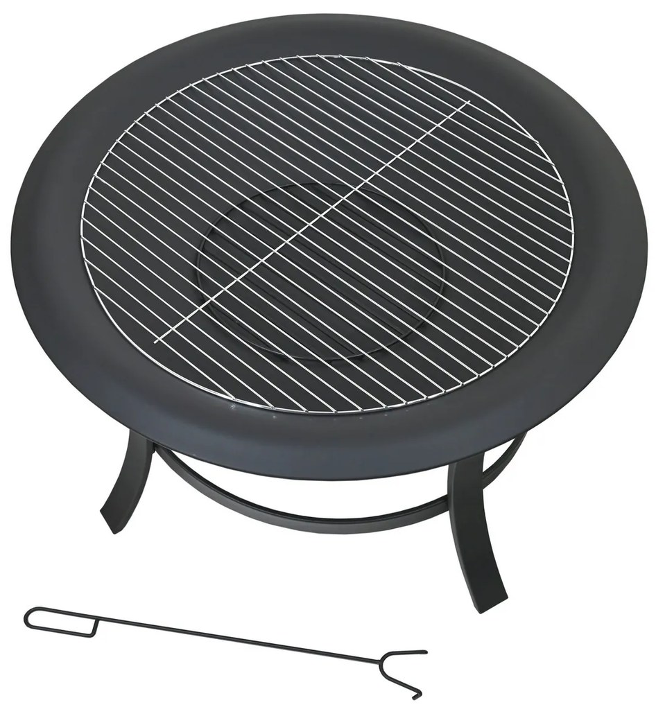 Cattara 13016 Taal tűzrakó grillráccsal és fedél