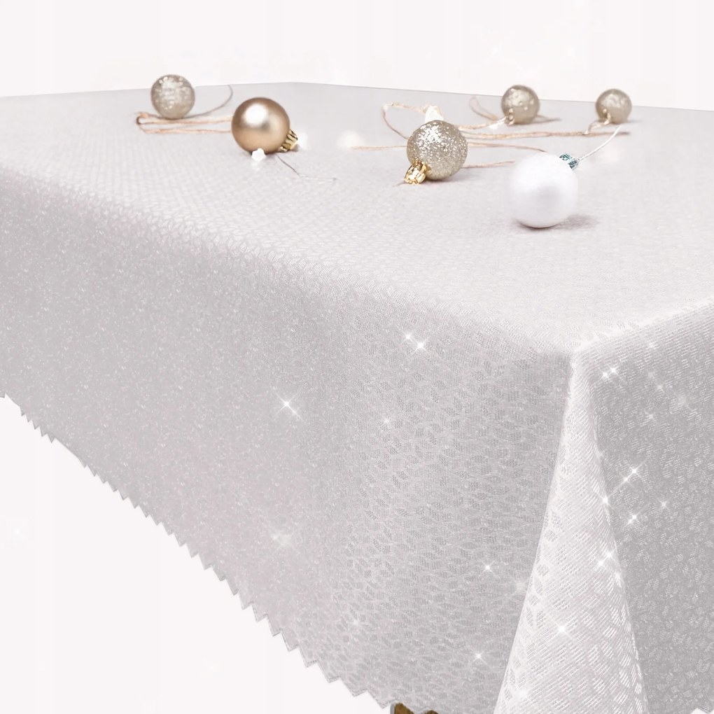 Abrosz Karácsonyi Fehér Vastag Fényes Karácsonyi Rombusz 140x300