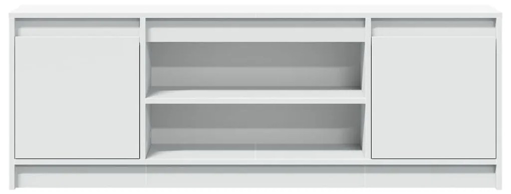 fehér szerelt fa TV-szekrény LED-ekkel 139,5 x 34 x 50 cm
