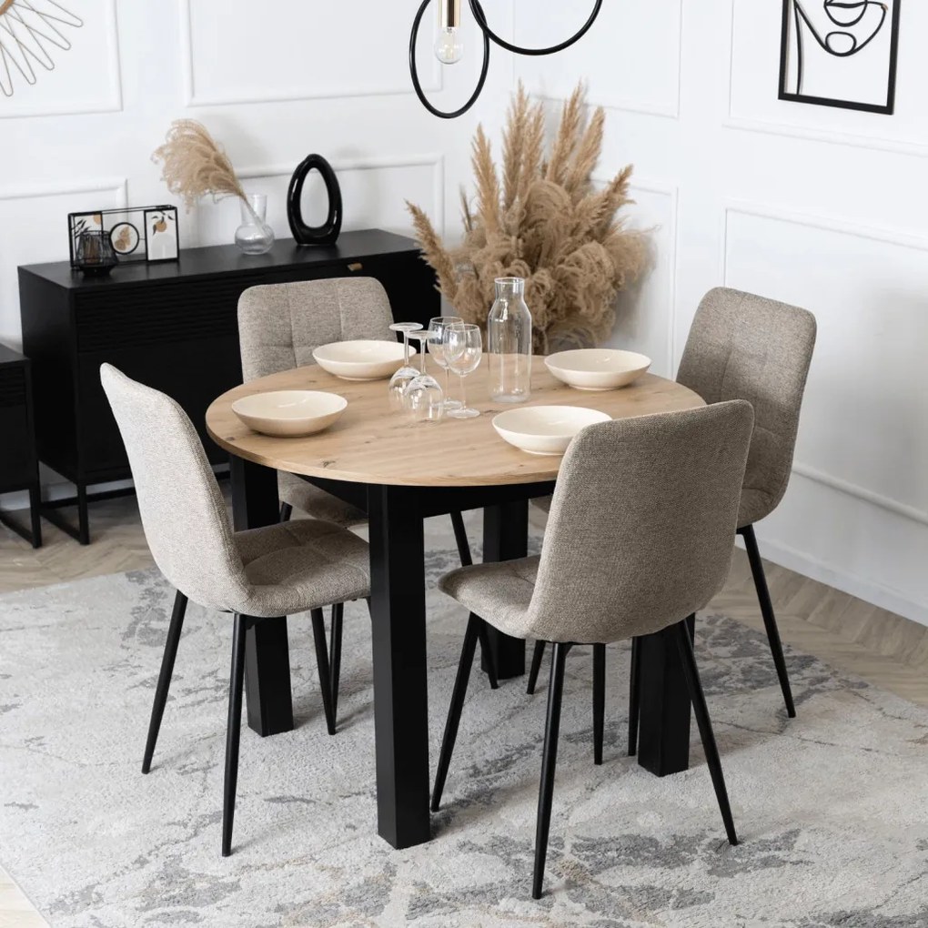 Bézs Szövet Étkezőszék. PERU 2