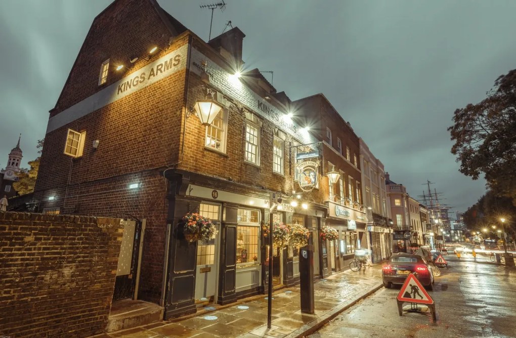 Poszter 91,5x60cm King Arms Pub Greenwich, Assaf Frank