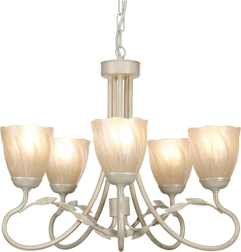 ELSTEAD OV5-IVORY-GOLD OLIVIA Provence Csillár Fehér, Ekrü, Arany E14 IP20