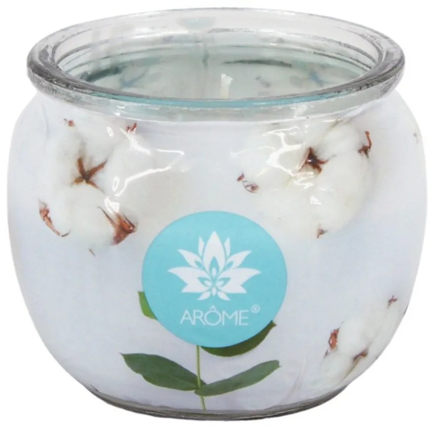Arome Fresh Cotton illatgyertya üvegben, 90 g