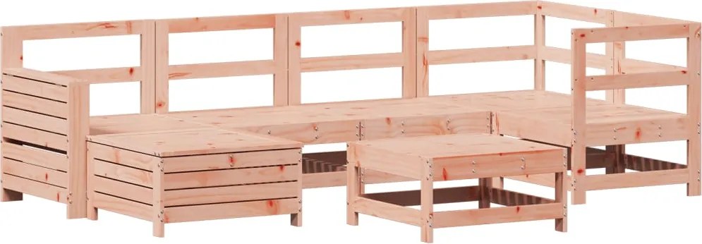 vidaXL 7 részes tömör duglászfenyő kerti kanapészett