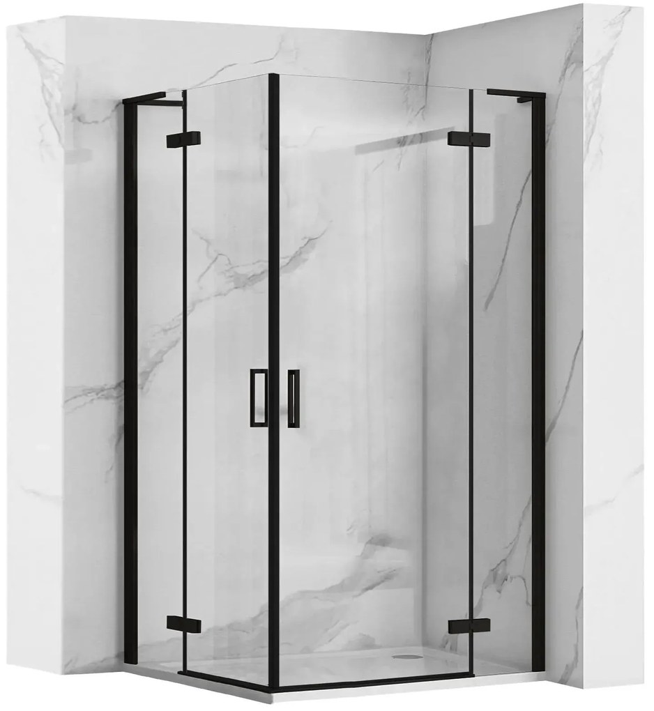 Zuhanykabin REA Hugo Double Black 100x100