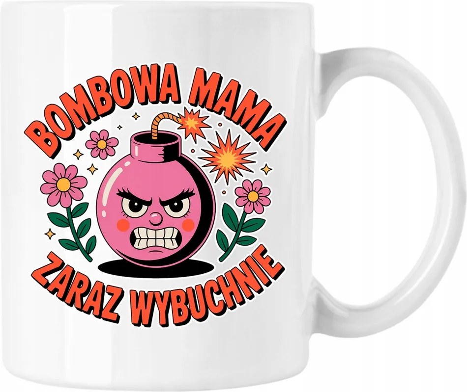 Bomba bögre mama bomba fehér 330ml
