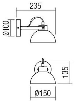 Redo 04-510 - Gyerek fali lámpa EOLO 1xE27/42W/230V