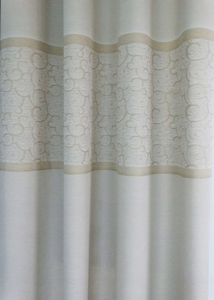 Mg Függöny Rineja Bézs 110X235cm szalaggal lengyel 1 db