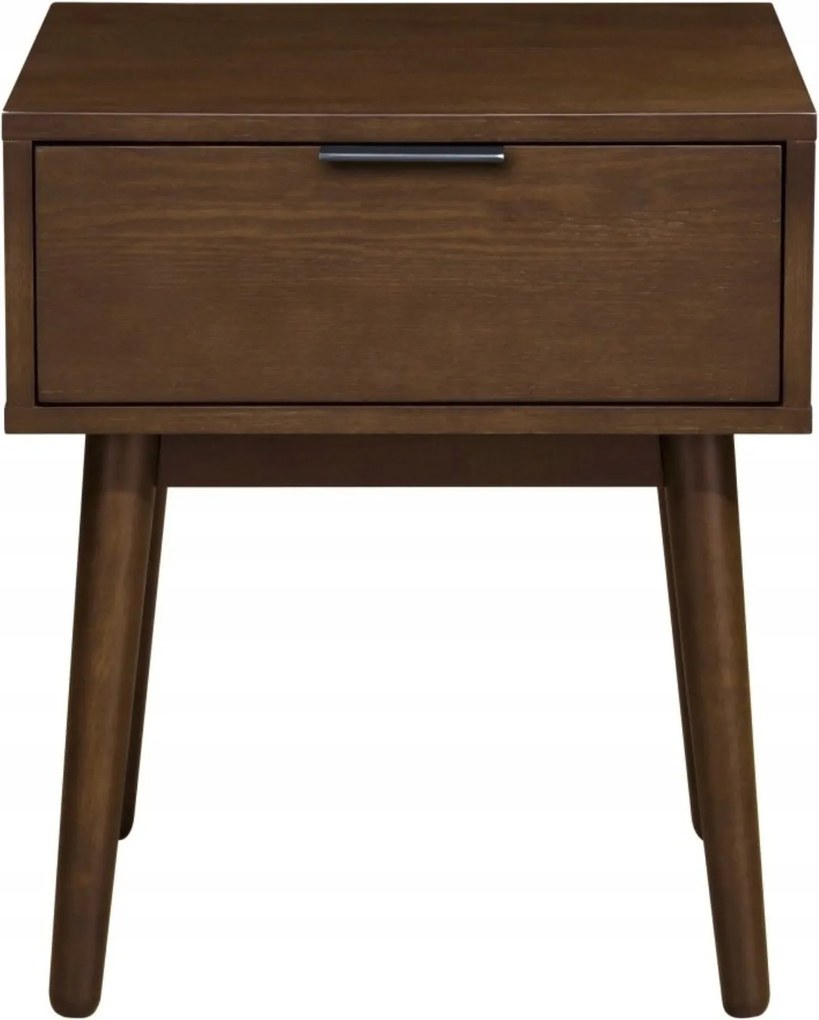 Éjjeliszekrény, éjjeli asztal hálószoba fiókkal dió stílusos Casina