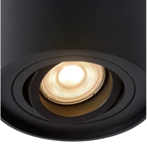 Lucide 22952/11/30 - TUBE 1xGU10/50W/230V fekete spotlámpa