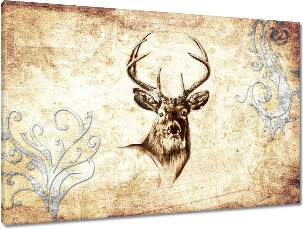 Vászonkép 90x60 Szarvasfej