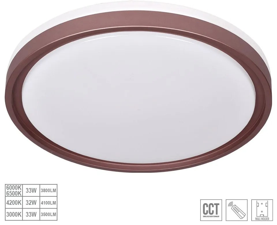 PREZENT 71328 FLOREN Ufo Lámpa Fehér, Kávé LED IP20