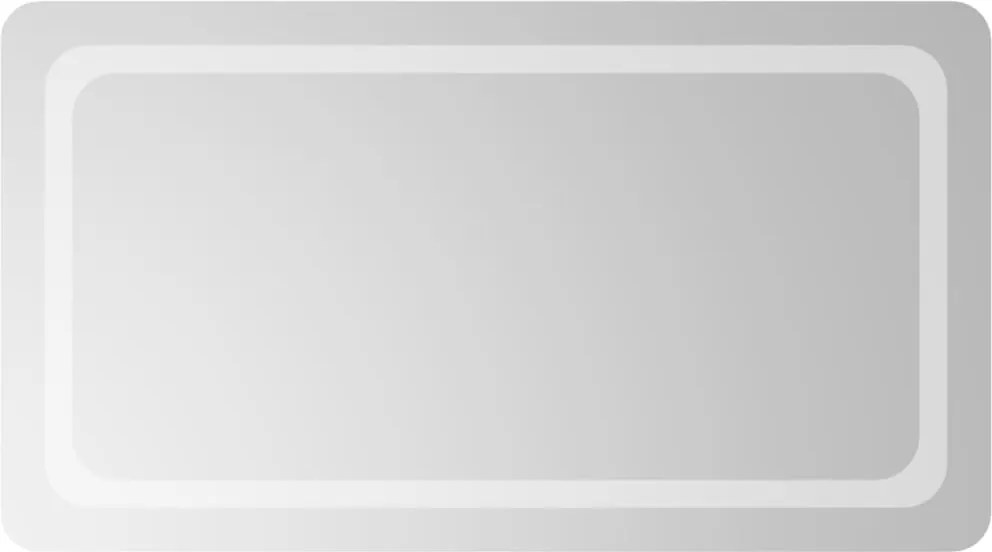 vidaXL LED-es fürdőszobatükör 50x90 cm