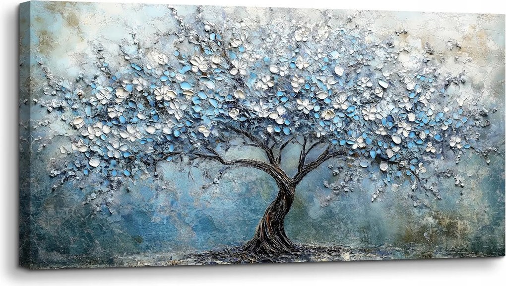 Vászonkép Hyidecorart virágzó fa 50 cm x 100 cm