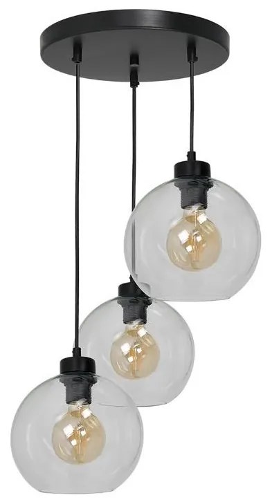 Csillár SOFIA 3xE27 / 60W / 230V átlátszó