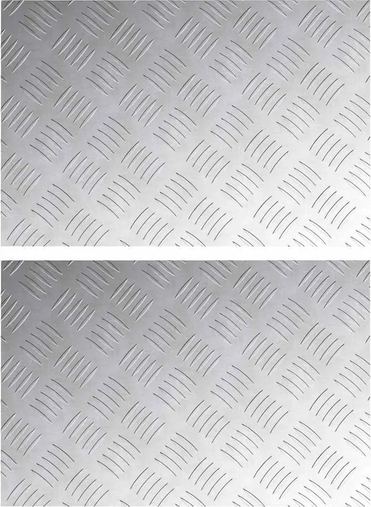 vidaXL Lépcsőfok Négyszögletes 2 pcs Ezüst 60 x 40 cm Alumínium