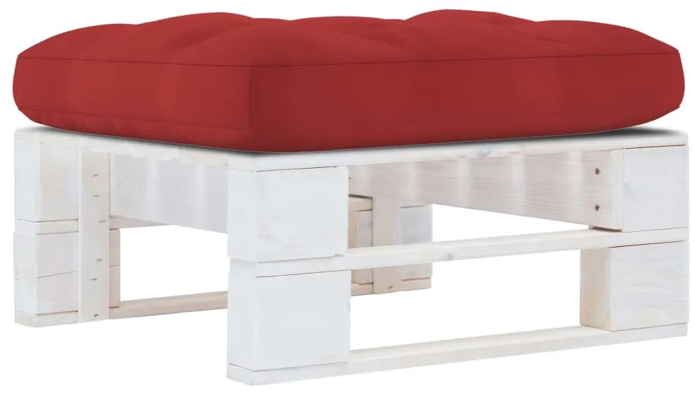 vidaXL fehér impregnált fenyőfa kerti raklapzsámoly