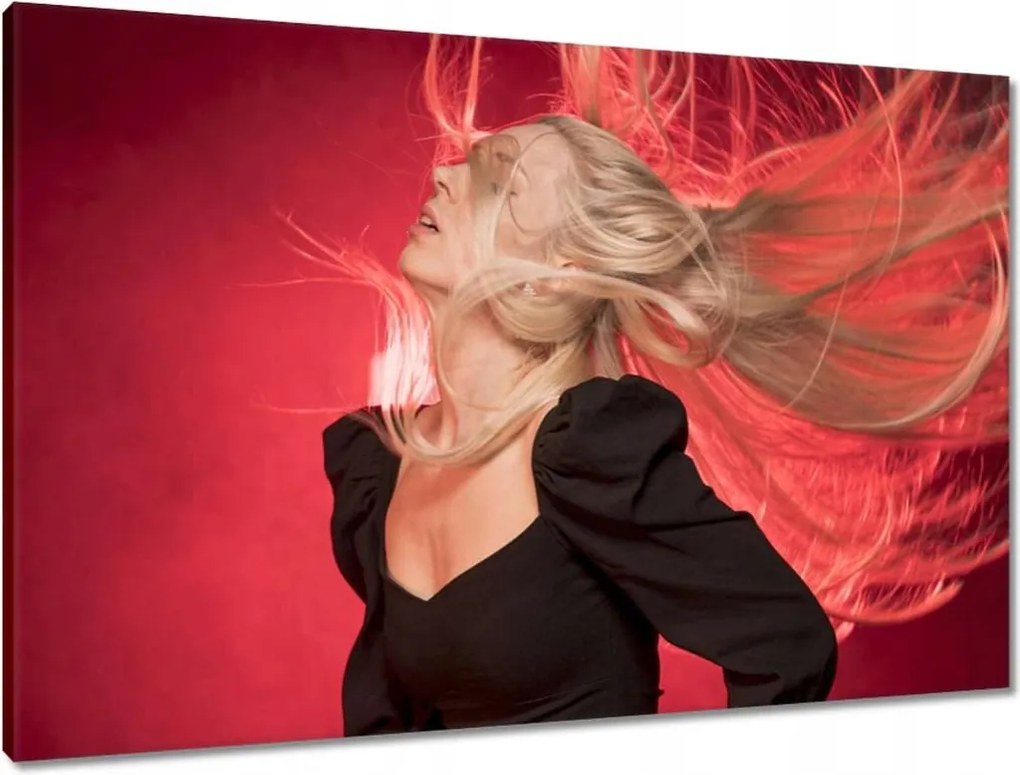 Vászonkép 90x60 Csaj akcióban