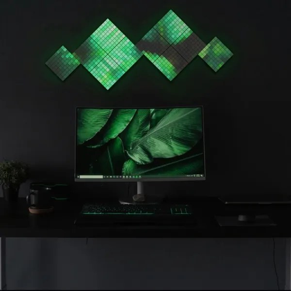 Twinkly TWQ064STW-07-BEU - KÉSZLET 6xLED RGB Panel SQUARES 64xLED 16x16 cm Wi-Fi