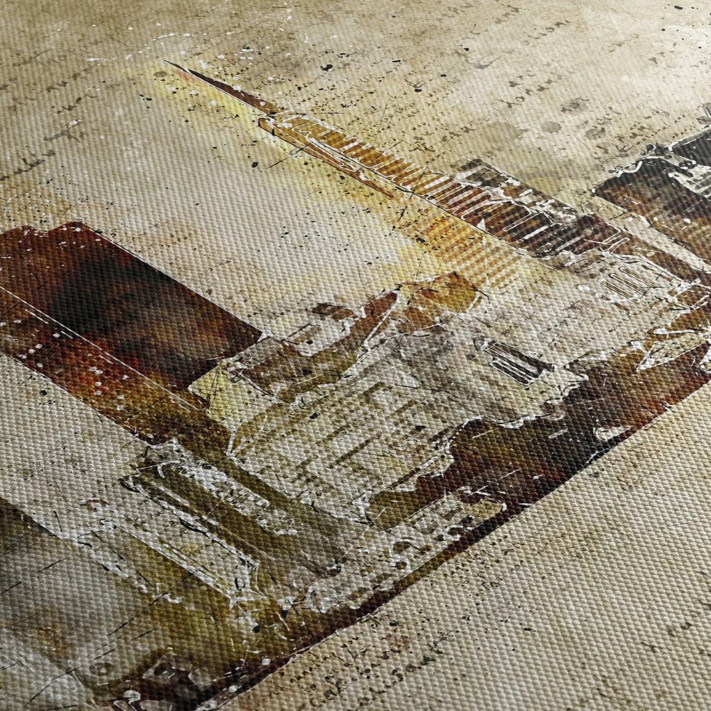 Kép - Művészileg renderelt város (90x60 cm)