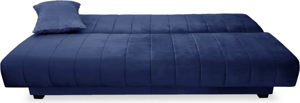 Ágyazható kanapé sötétkék színben, velúr kárpittal SIGMA