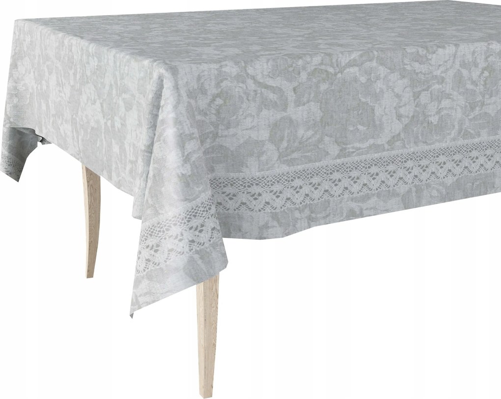 Cerata Vastag Abrosz Cerata Szürke Virág Csipke 140x160