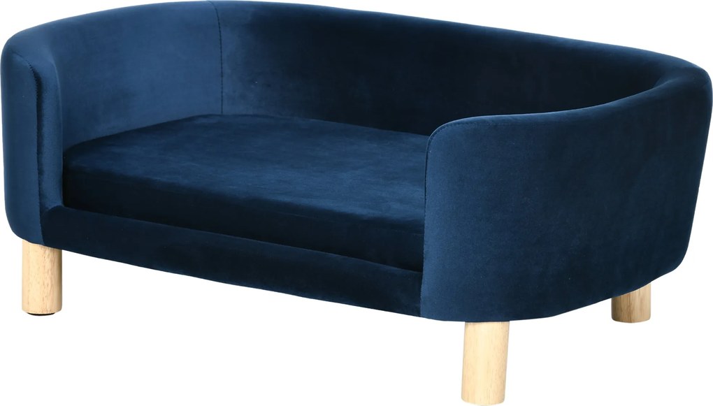 PawHut Benti Kutyaágynemű, Kanapé Kis Macskák és Kutyák Részére 10kg-ig, Tengeréskék | Aosom