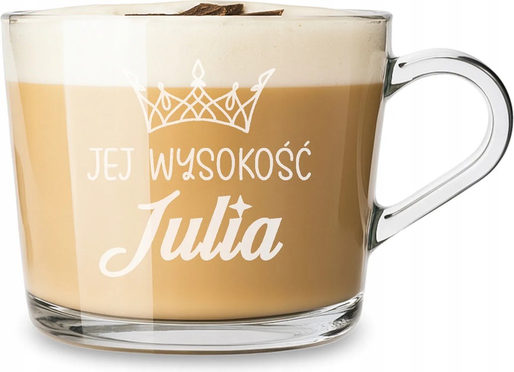 Gravírozott bögre Csésze Felirat Logo 450ml Nőnapi ajándék