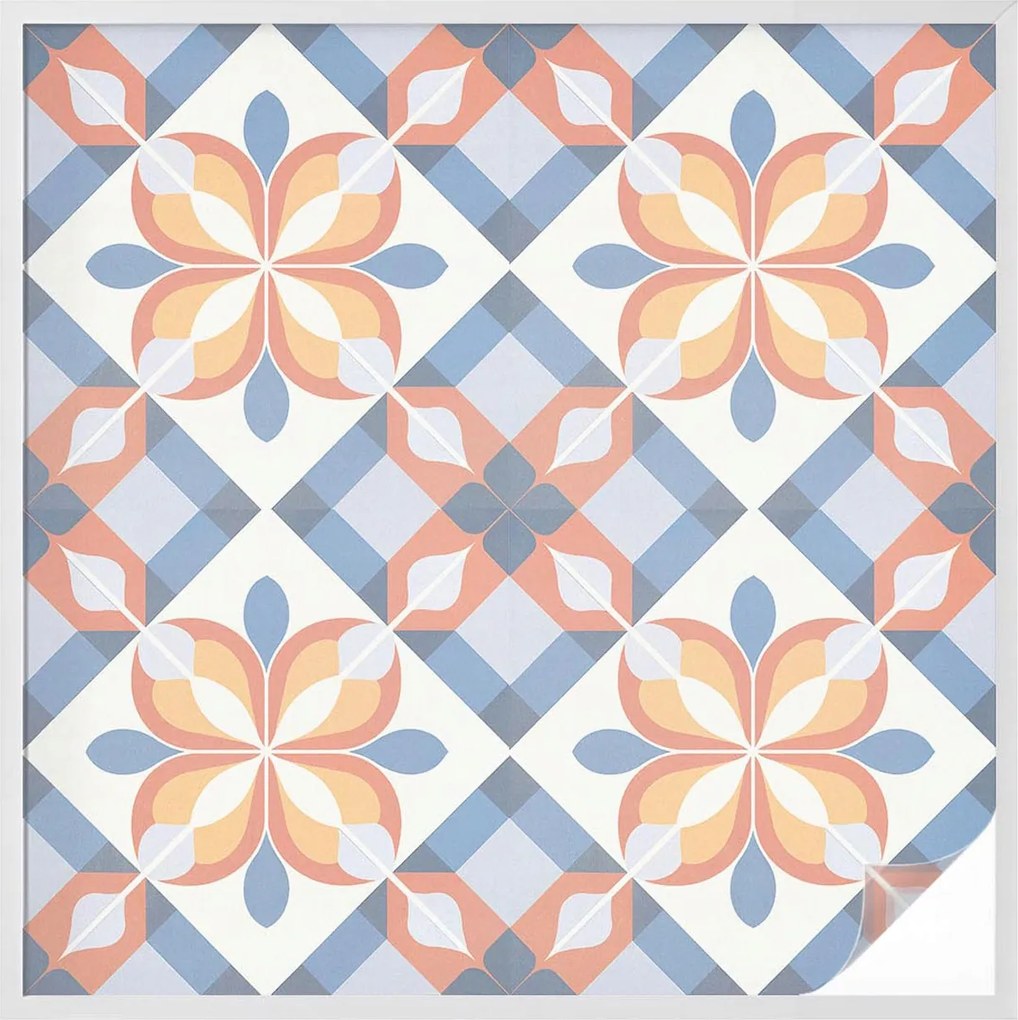 Ablakfólia Öntapadós Adatvédelem Színes szimmetria 100x100