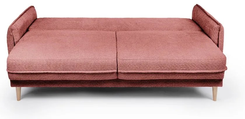 Piros buklé kinyitható kanapé 215 cm Patti – Bonami Selection